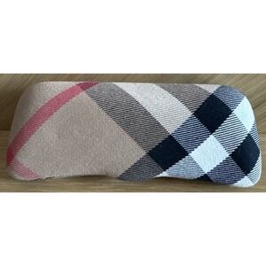 Burberry Eyeglass Sunglasses Case Hard Shell Plaid Check Made in Italy Authentic